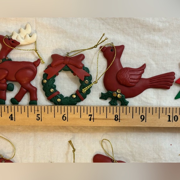 Christmas Ornament set, polymer clay - Picture 5 of 12